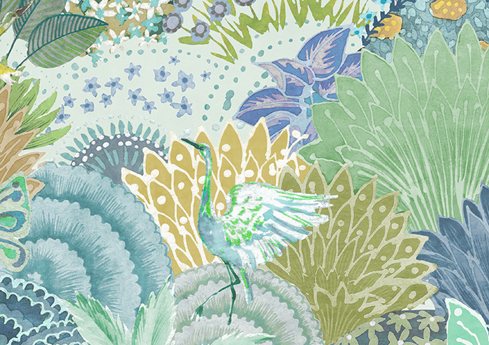 Kolkata Velvet, Spring Mist - Twist&Fit Roman Blind - Image 7